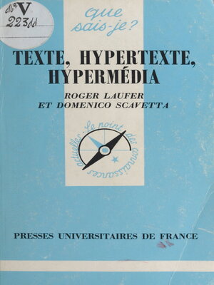 cover image of Texte, hypertexte, hypermédia